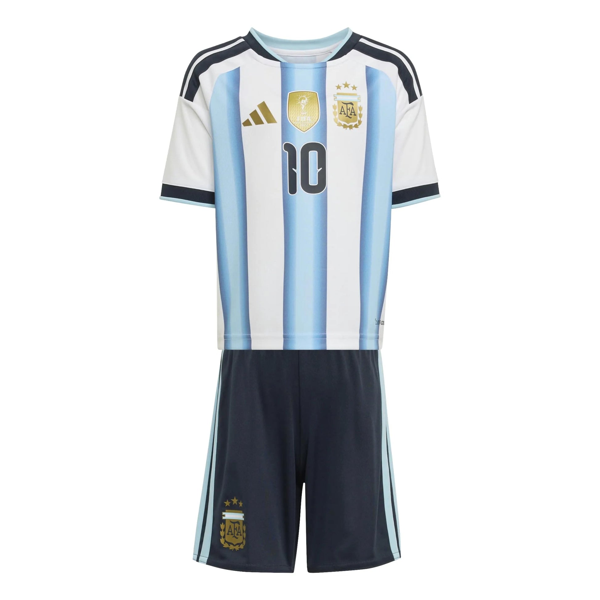 Adidas 2026 Argentina Kid's Home Messi #10 Mini Kit White / Icey Blue / Light Blue