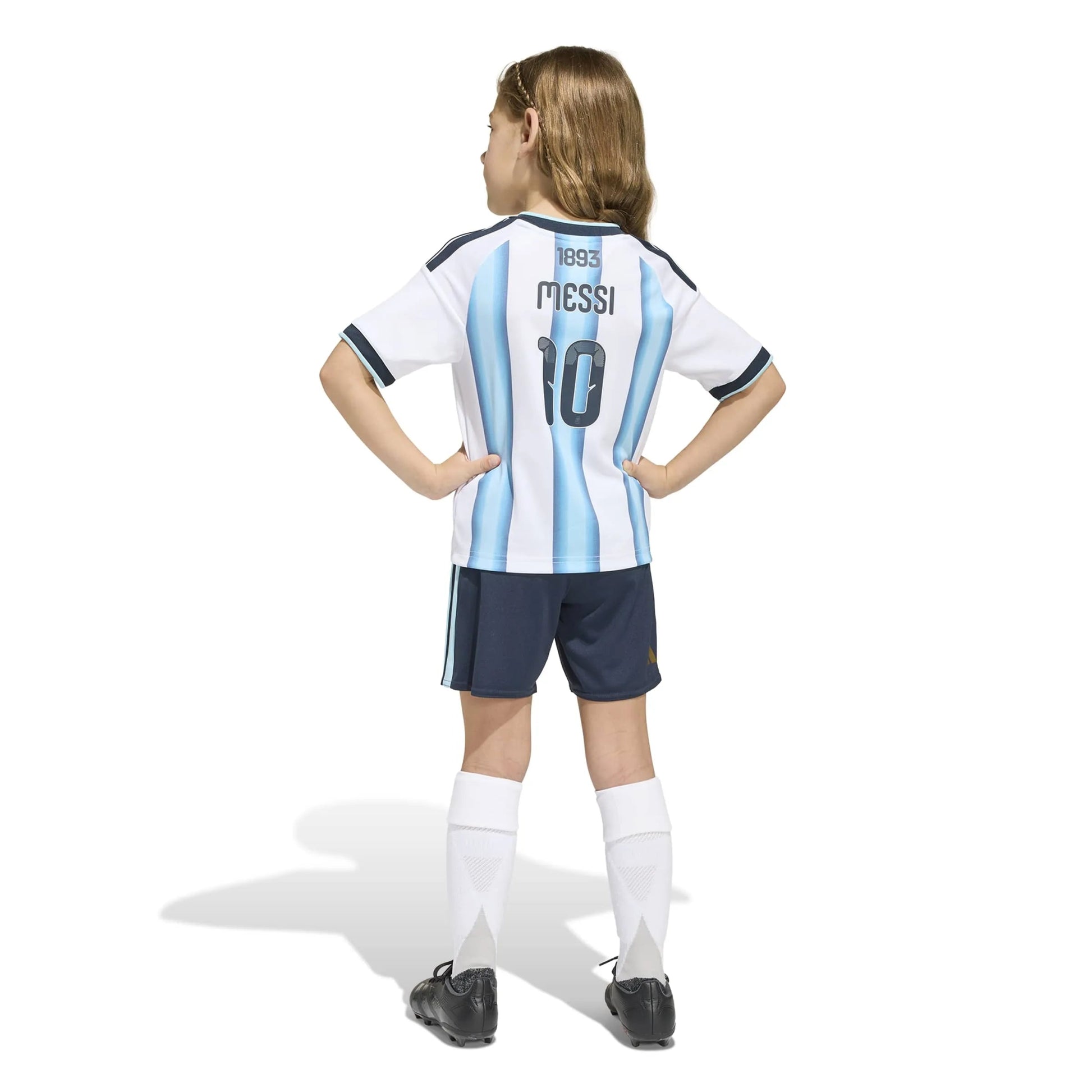 Adidas 2026 Argentina Kid's Home Messi #10 Mini Kit White / Icey Blue / Light Blue