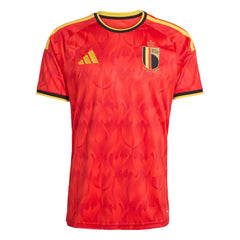 Adidas 2026 Belgium Men's Stadium Home Soccer Jersey Red / Bold Gold