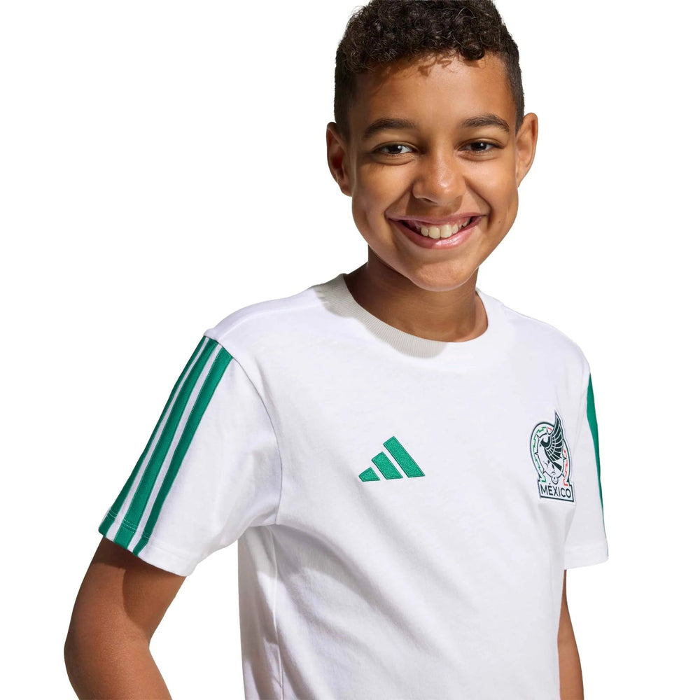Adidas 2026 Mexico Youth DNA Tee White