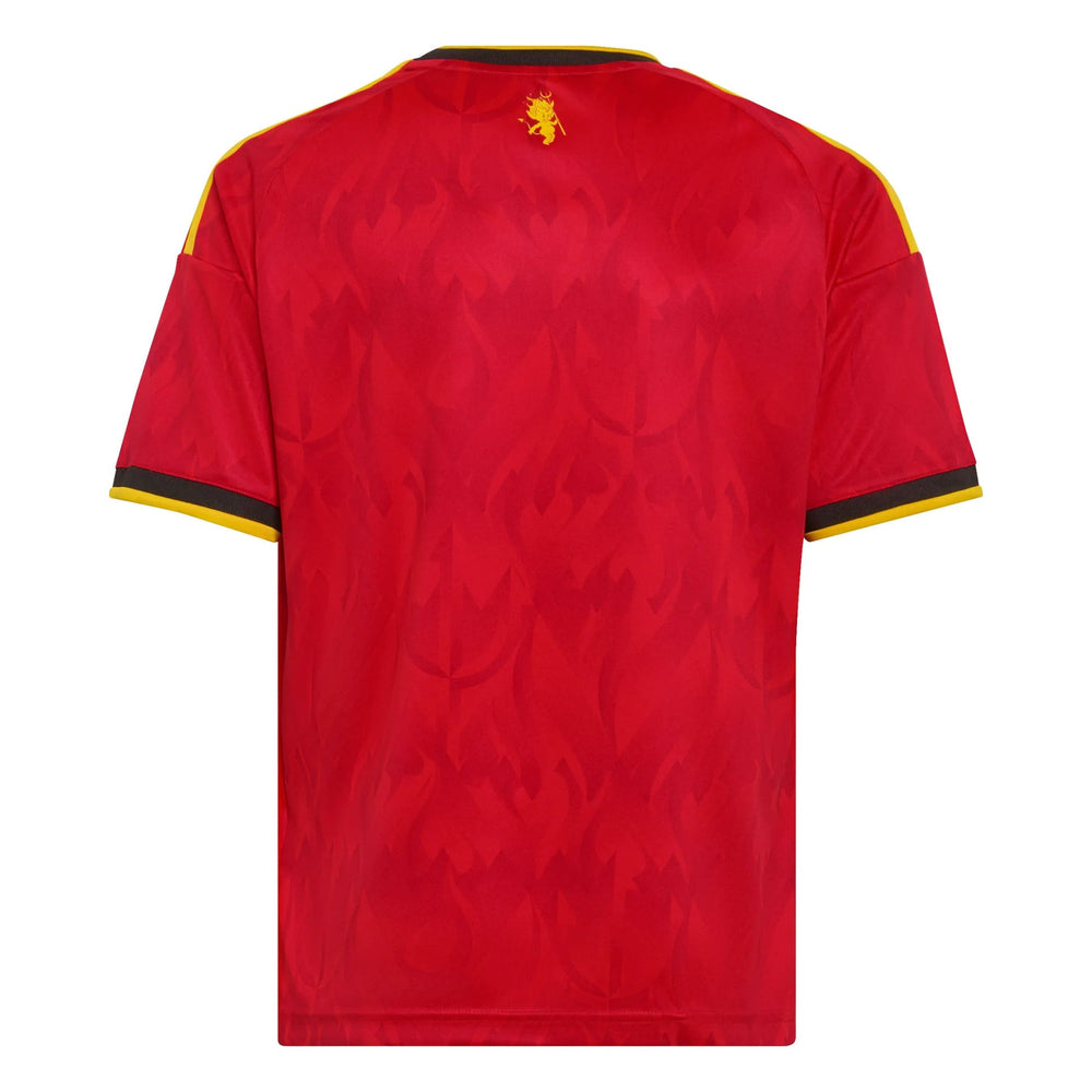 Adidas 2026 Belgium Youth Stadium Home Soccer Jersey Red / Bold Gold