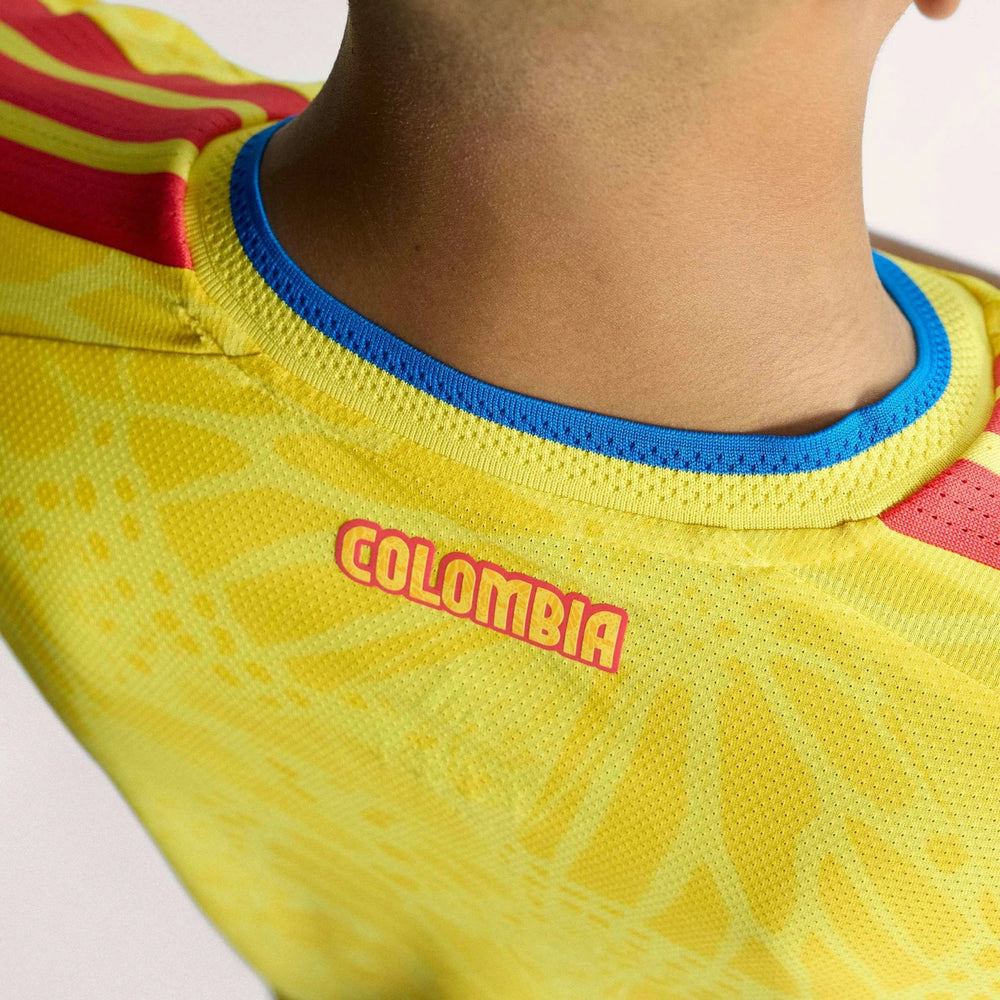 Adidas 2026 Colombia Men's Authentic Home Soccer Jersey Impact Yellow