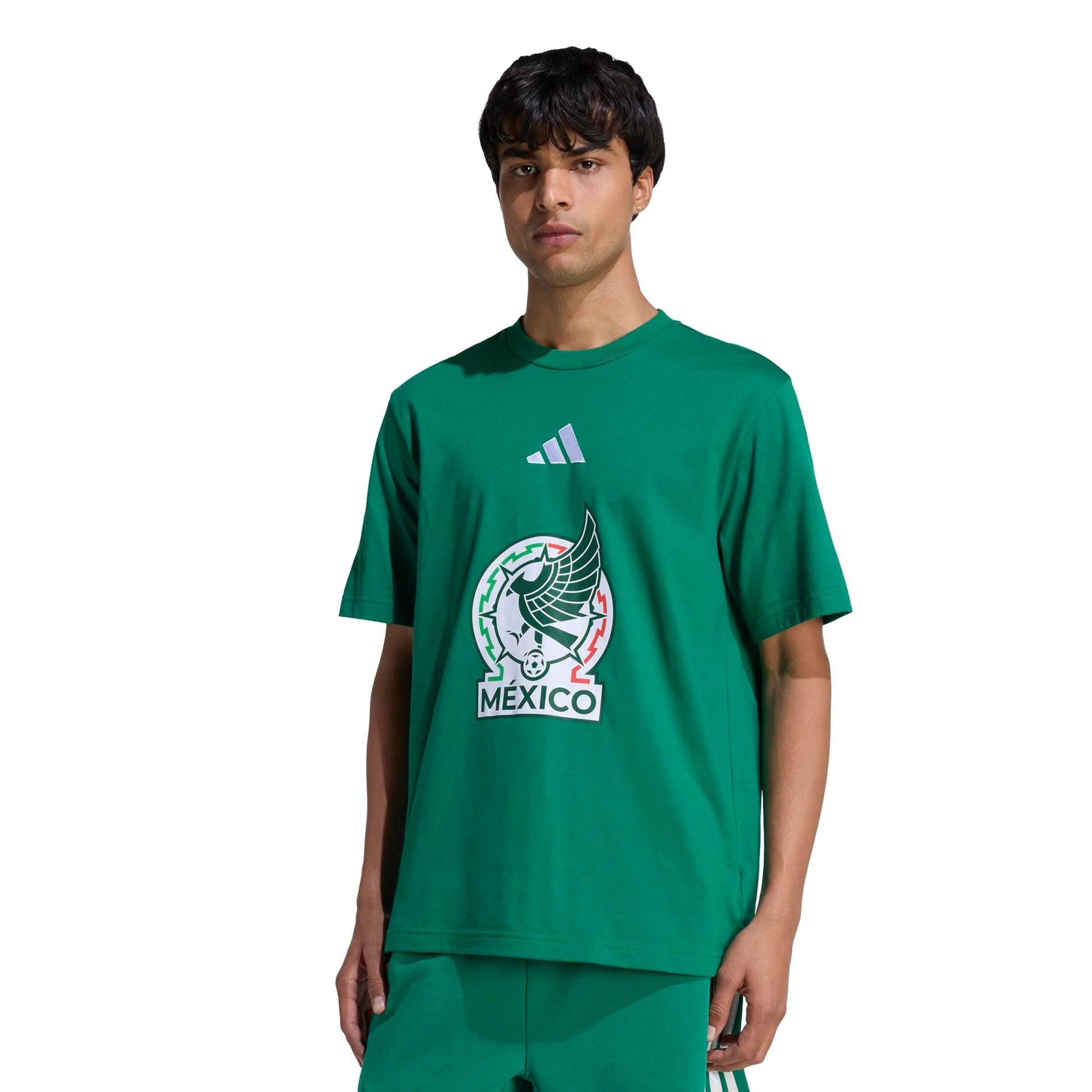 Adidas 2026 Mexico Men's DNA Graphic Tee Bold Green