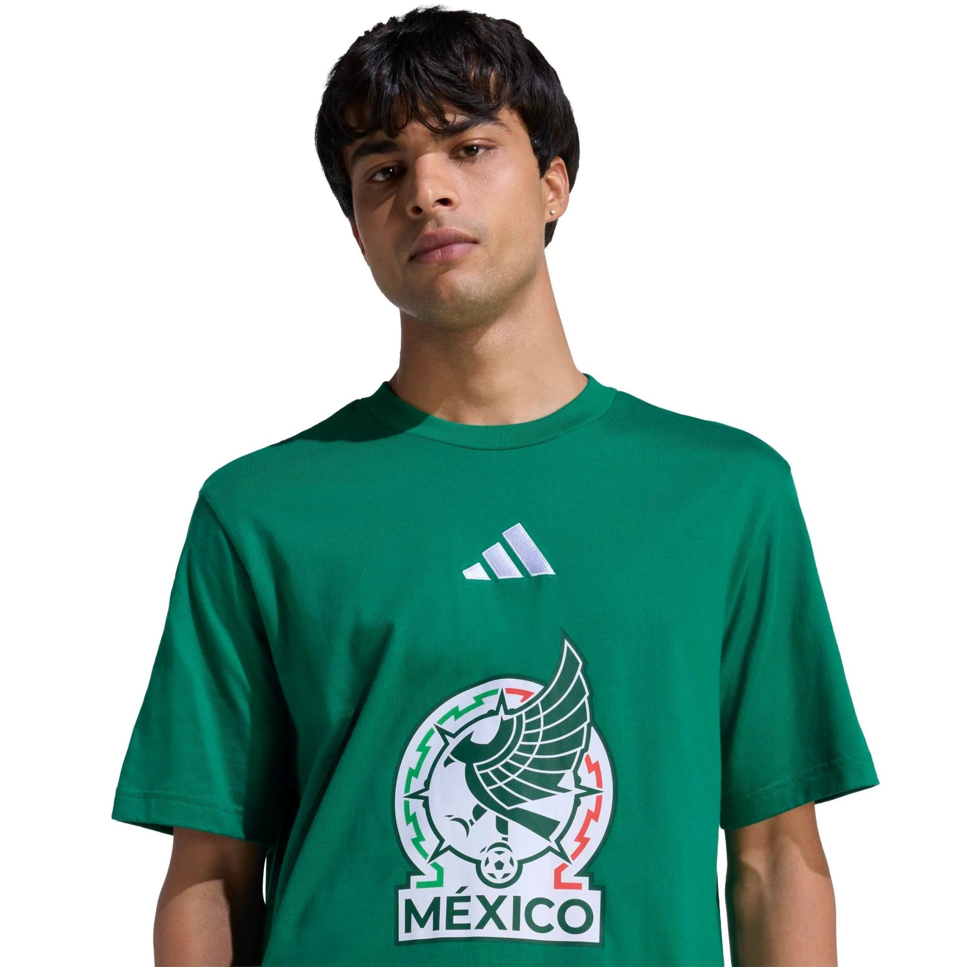 Adidas 2026 Mexico Men's DNA Graphic Tee Bold Green