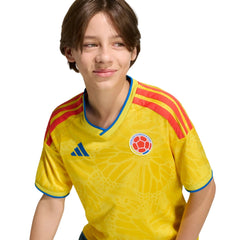 Adidas 2026 Colombia Youth Stadium Home Soccer Jersey Impact Yellow