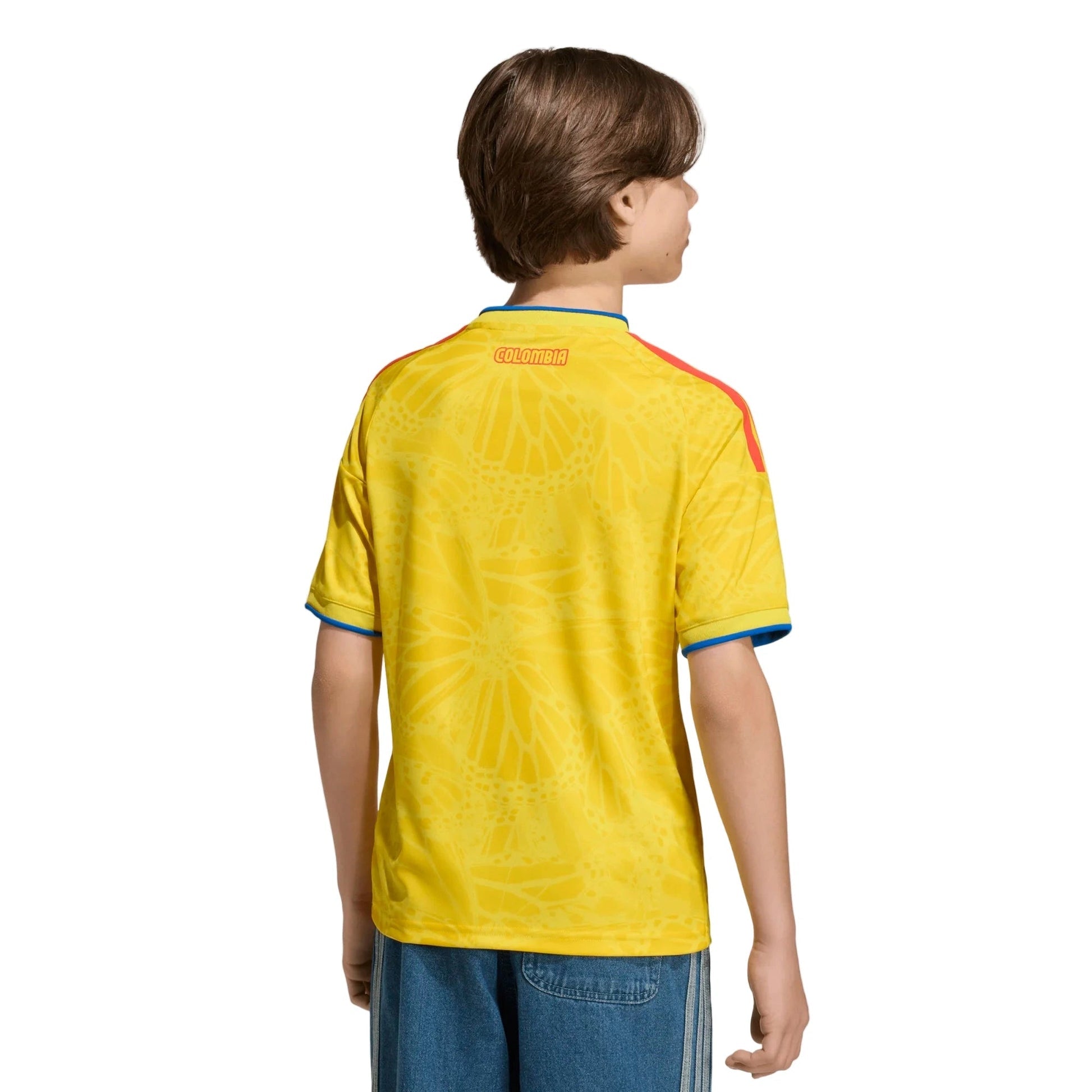 Adidas 2026 Colombia Youth Stadium Home Soccer Jersey Impact Yellow