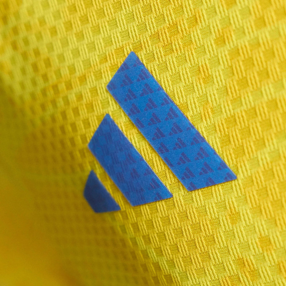 Adidas 2026 Colombia Men's Authentic Home Long-Sleeve Soccer Jersey Impact Yellow