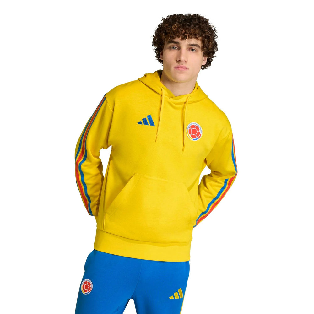 Adidas 2026 Colombia Men's DNA Fleece Hoodie Impact Yellow
