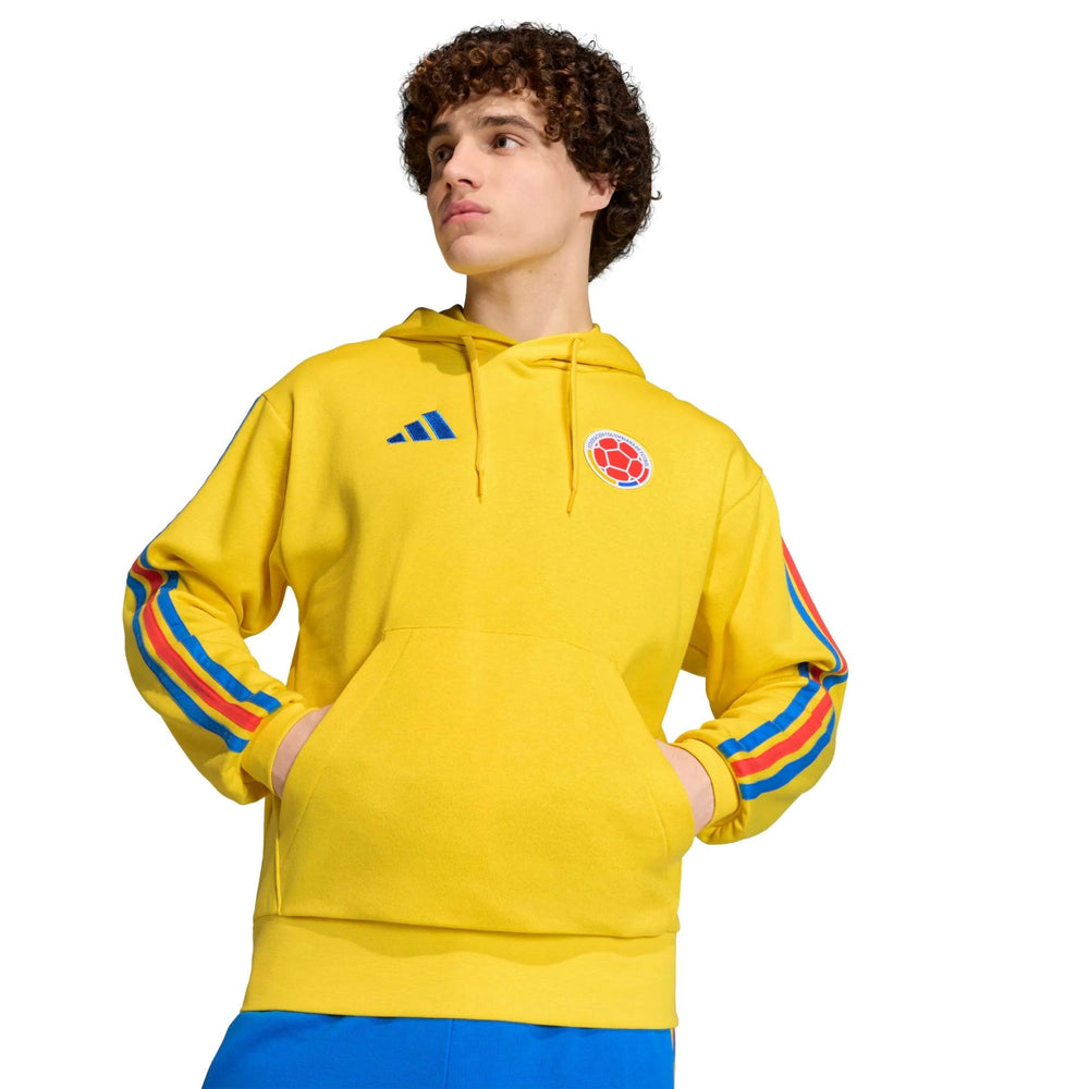 Adidas 2026 Colombia Men's DNA Fleece Hoodie Impact Yellow