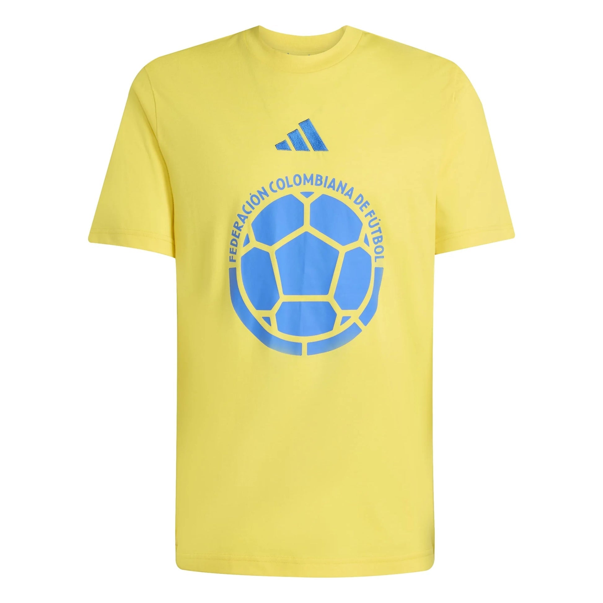 Adidas 2026 Colombia Men's DNA Graphic Tee Impact Yellow