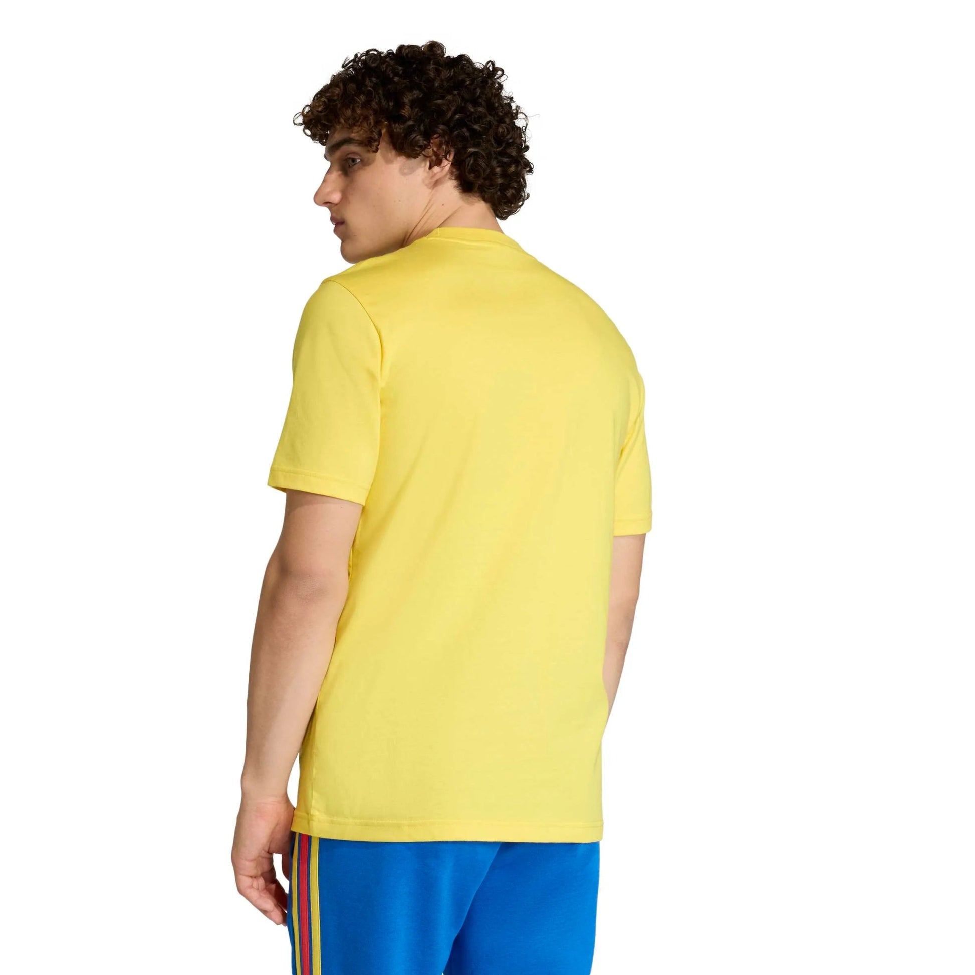 Adidas 2026 Colombia Men's DNA Graphic Tee Impact Yellow