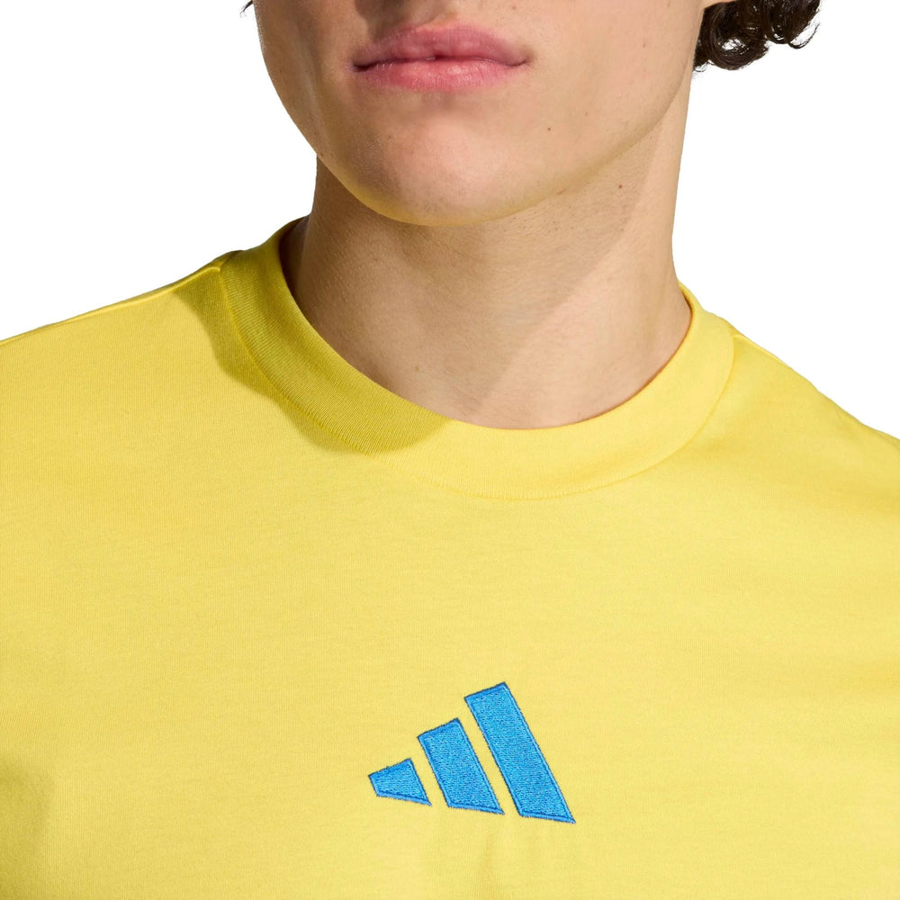 Adidas 2026 Colombia Men's DNA Graphic Tee Impact Yellow