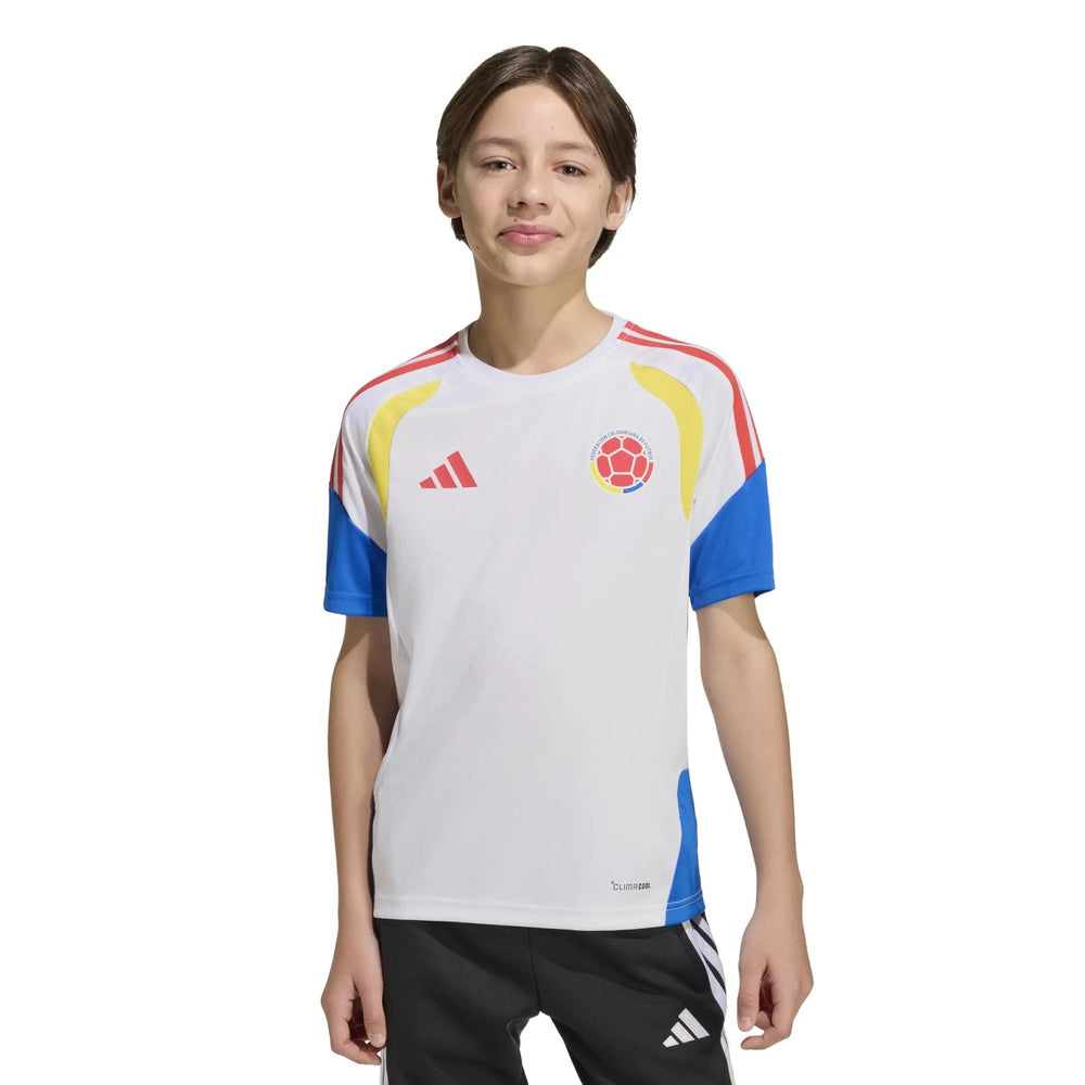 Adidas 2026 Colombia Youth Training Soccer Jersey White