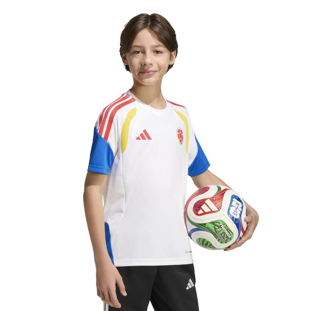 Adidas 2026 Colombia Youth Training Soccer Jersey White