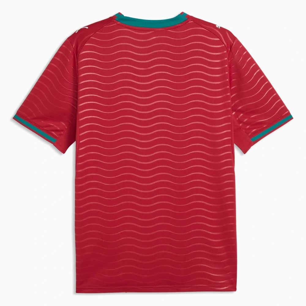 Puma 2026 Portugal Men's Stadium Home Soccer Jersey Club Red-Green Lagoon