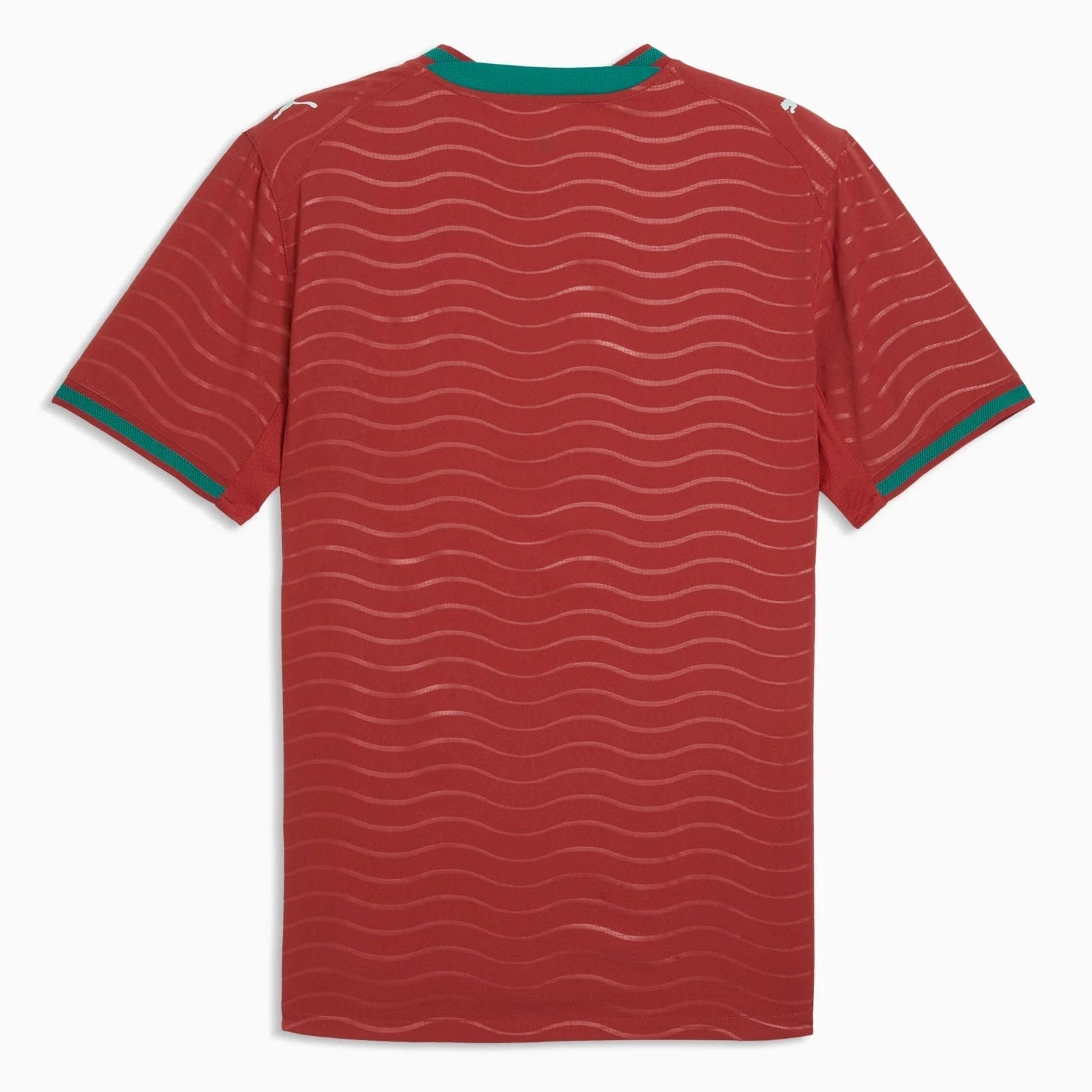 Puma 2026 Portugal Men's Authentic Home Soccer Jersey Club Red-Green Lagoon