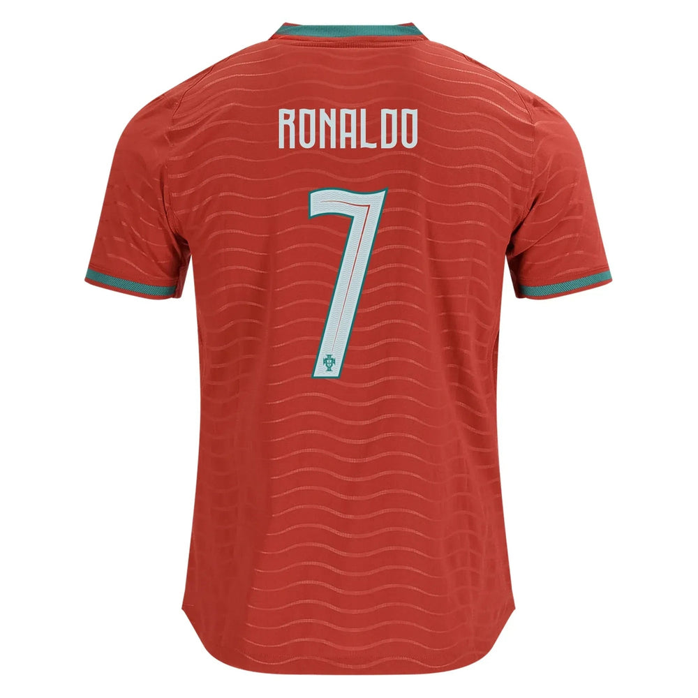 Puma 2026 Portugal Men's Authentic Home Soccer Jersey Club Red-Green Lagoon