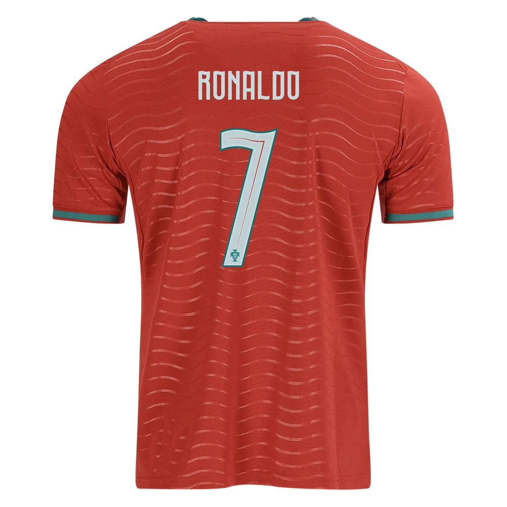Puma 2026 Portugal Youth Stadium Home Soccer Jersey Club Red-Green Lagoon