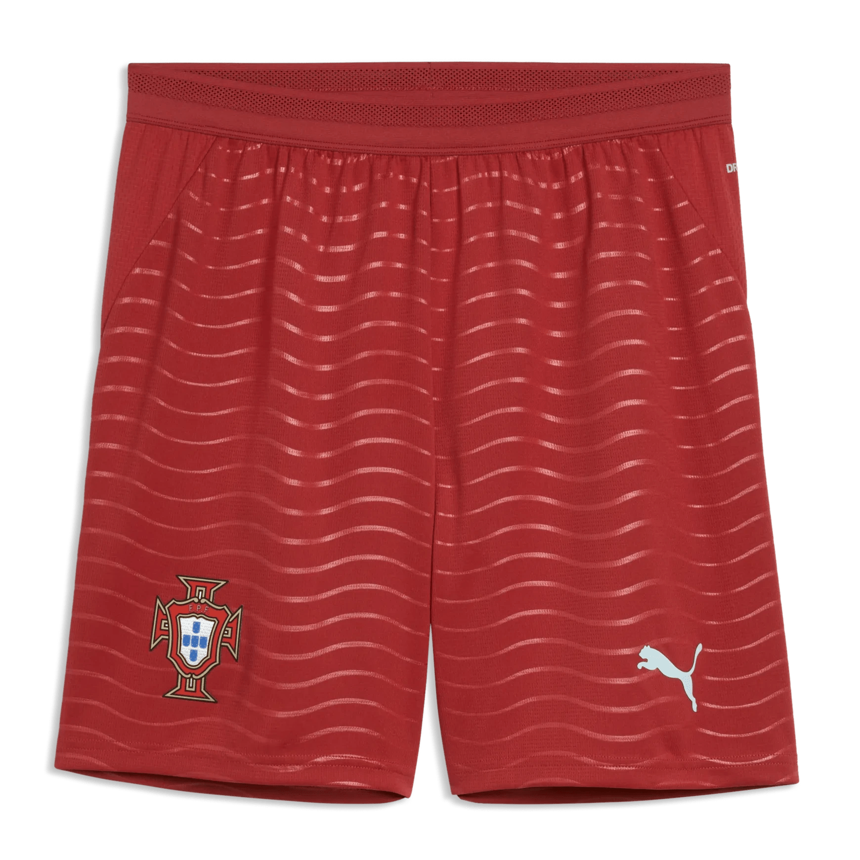 Puma 2026 Portugal Men's Stadium Home Shorts Club Red-Green Lagoon