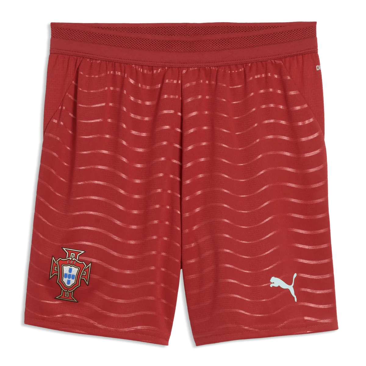 Puma 2026 Portugal Youth Stadium Home Shorts Club Red-Green Lagoon