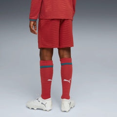 Puma 2026 Portugal Youth Stadium Home Shorts Club Red-Green Lagoon