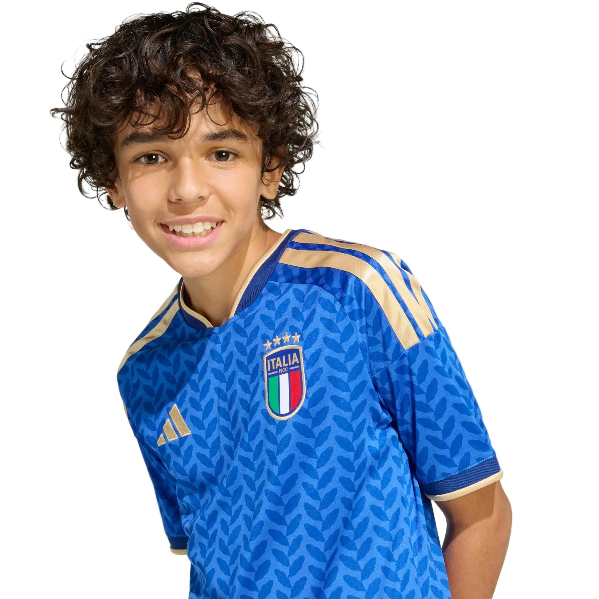 Adidas 2026 Italy Youth Stadium Home Soccer Jersey Bold Blue