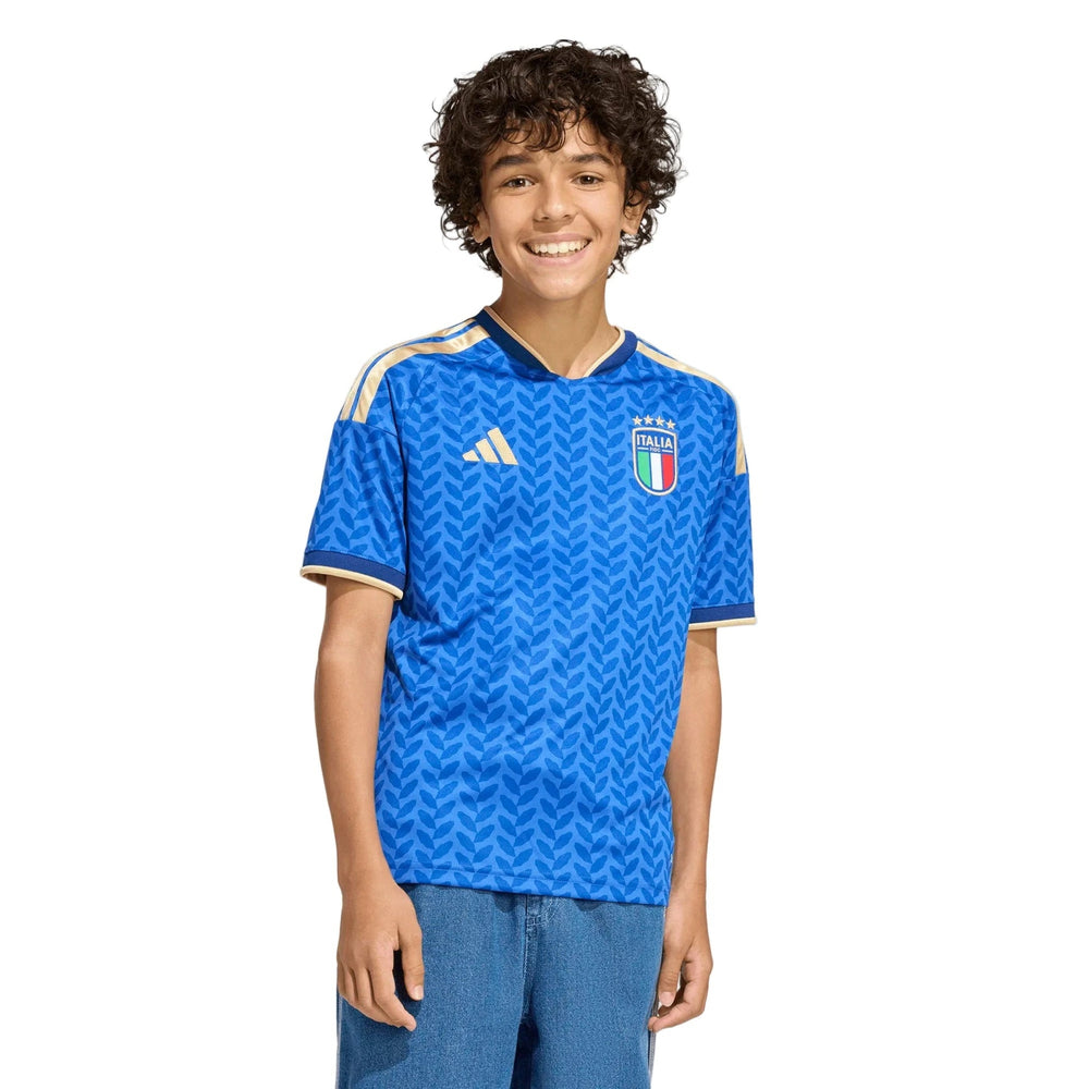 Adidas 2026 Italy Youth Stadium Home Soccer Jersey Bold Blue