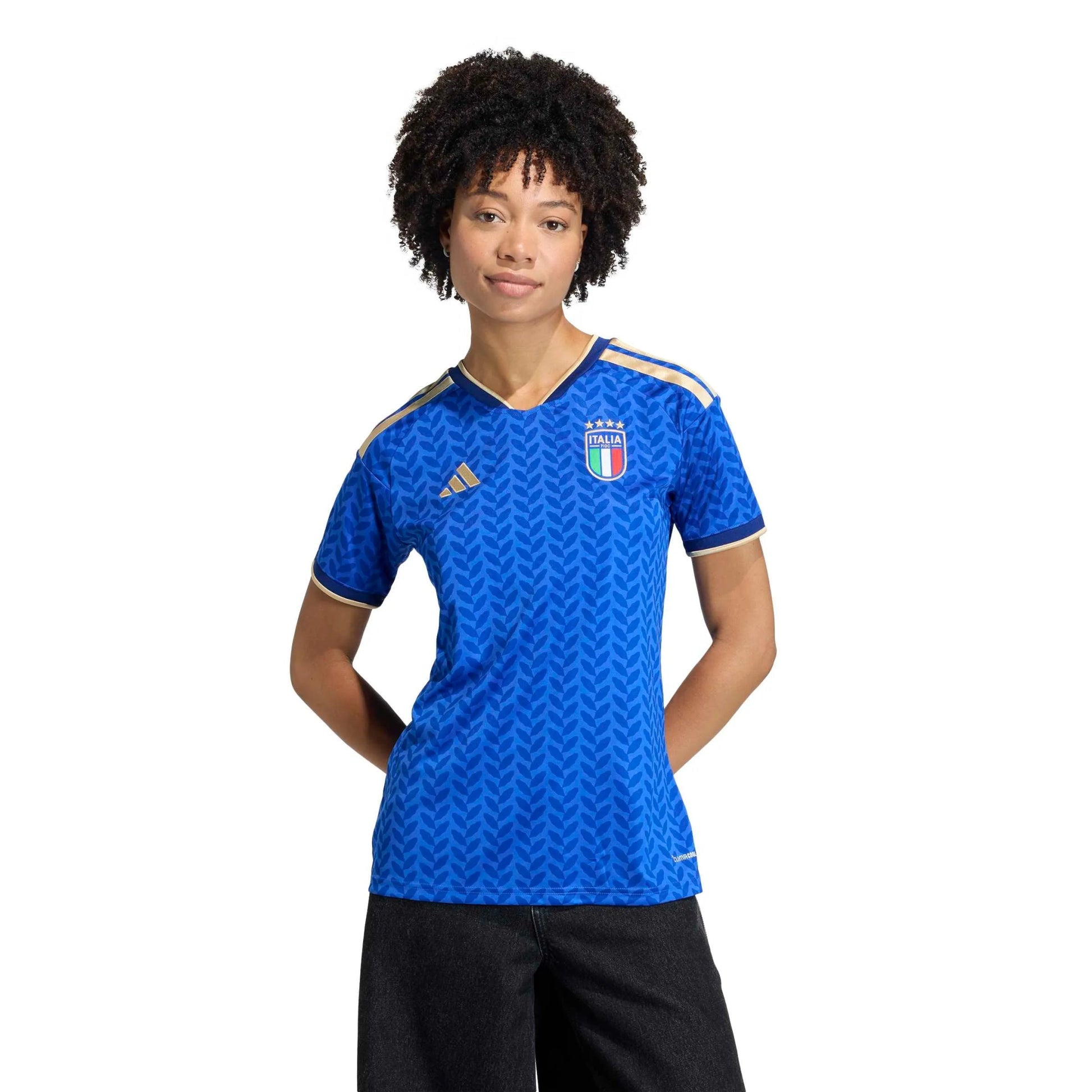 Adidas 2026 Italy Women's Stadium Home Soccer Jersey Bold Blue