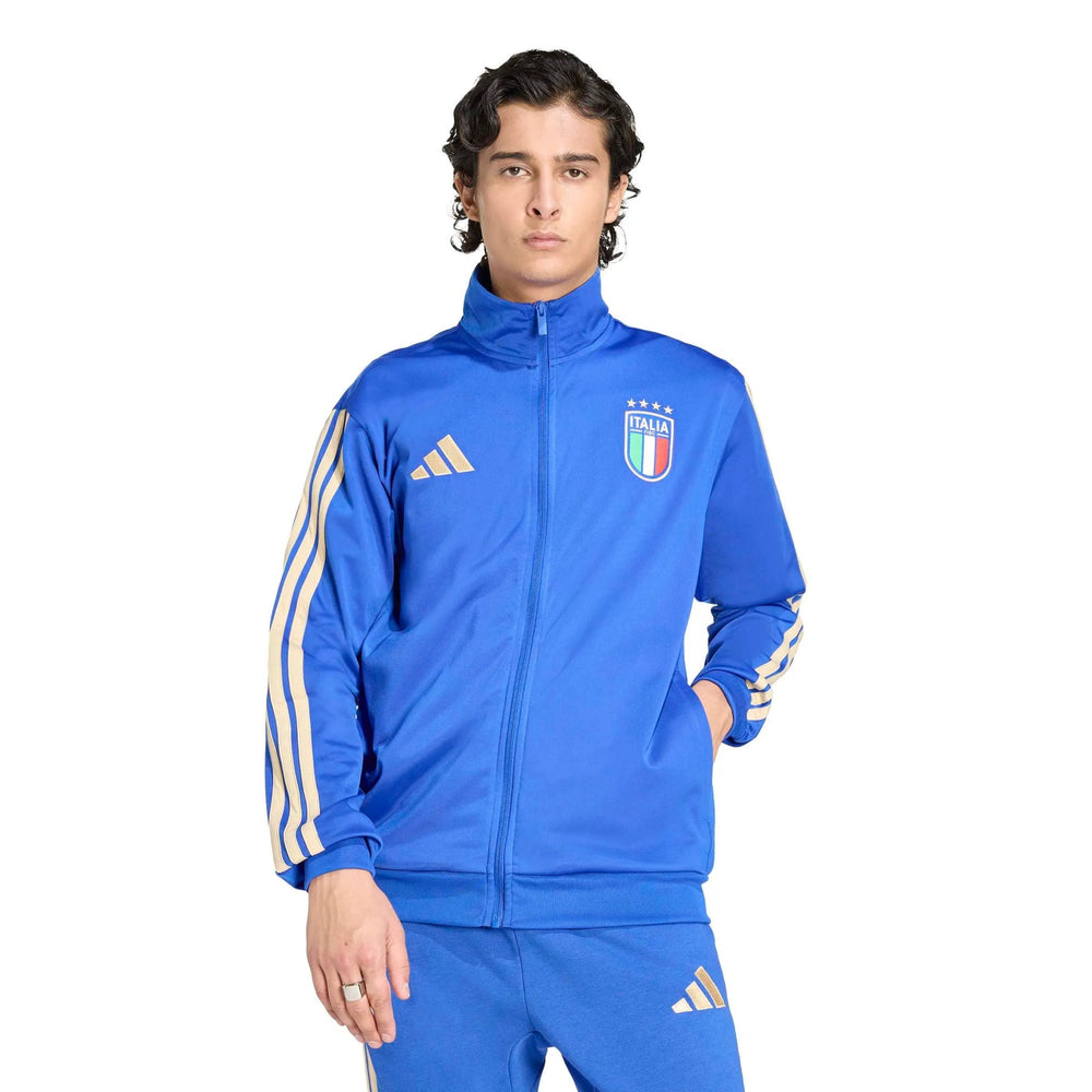 Adidas 2026 Italy Men's DNA Track Top Bold Blue