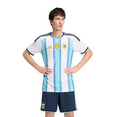 Adidas 2026 Argentina Men's Authentic Home Soccer Jersey White / Icey Blue / Light Blue