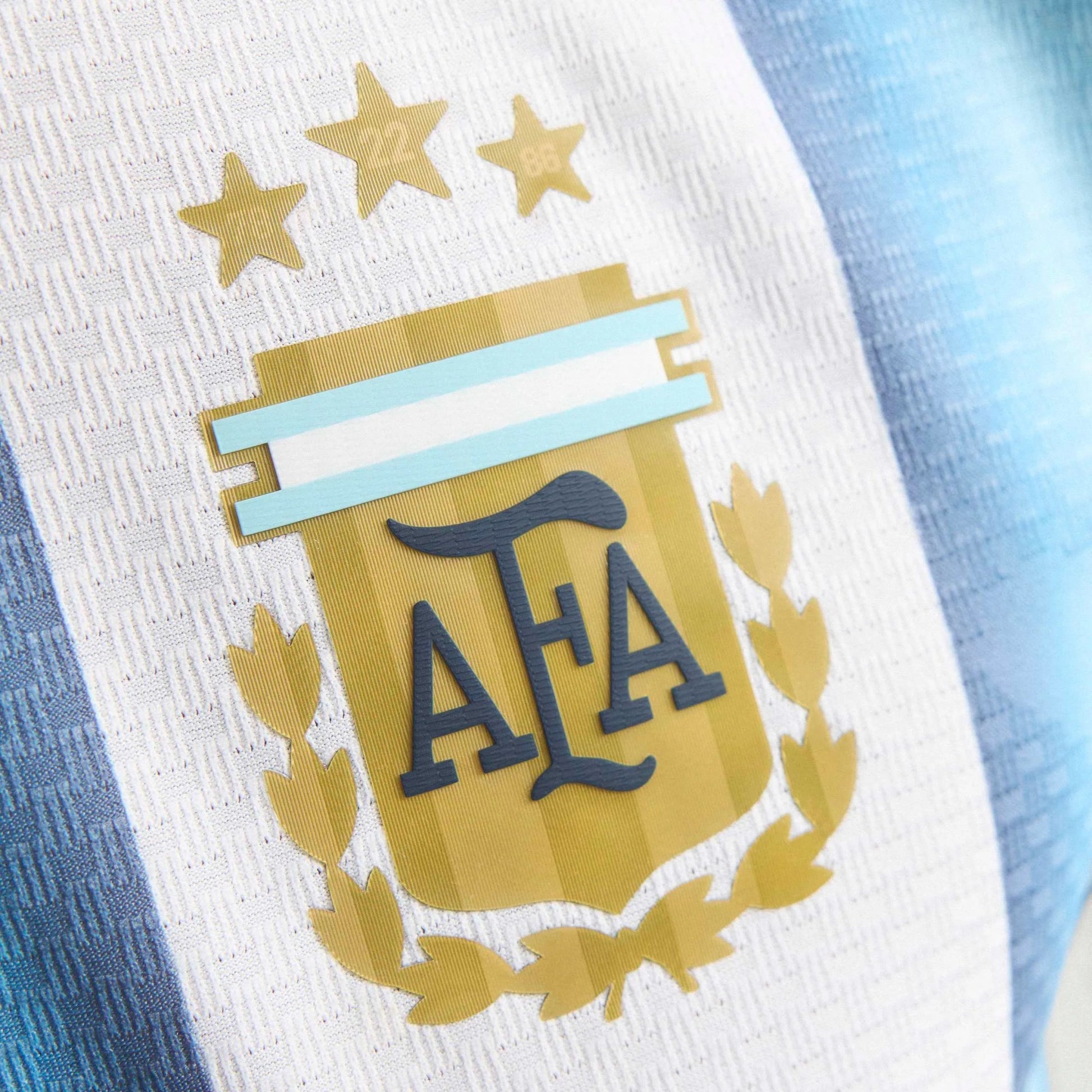 Adidas 2026 Argentina Men's Authentic Home Soccer Jersey White / Icey Blue / Light Blue