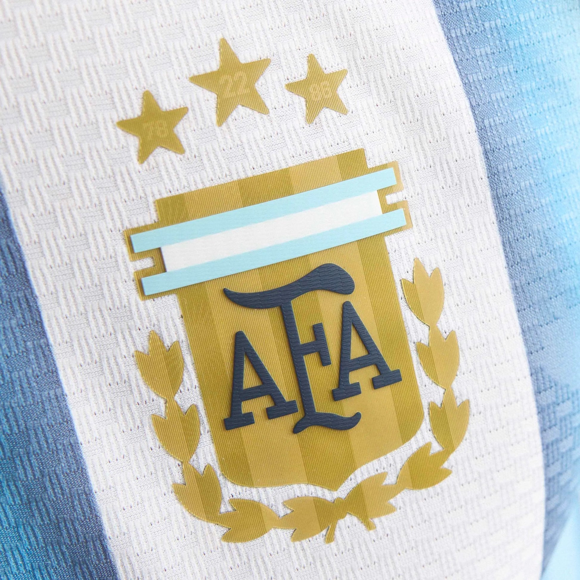 Adidas 2026 Argentina Men's Authentic Home Messi #10 Soccer Jersey White / Icey Blue / Light Blue