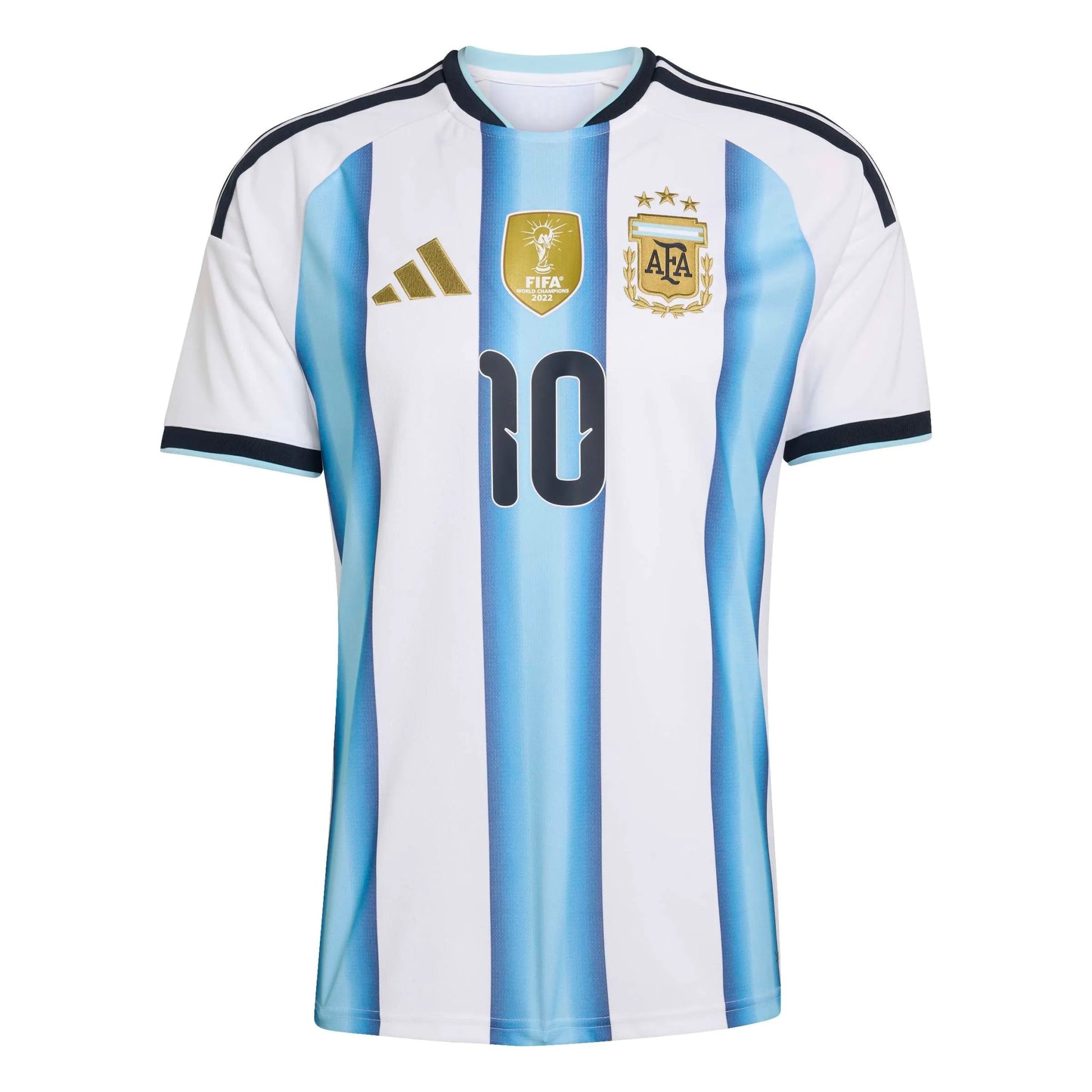 Adidas 2026 Argentina Men's Stadium Home Messi #10 Soccer Jersey White / Icey Blue / Light Blue