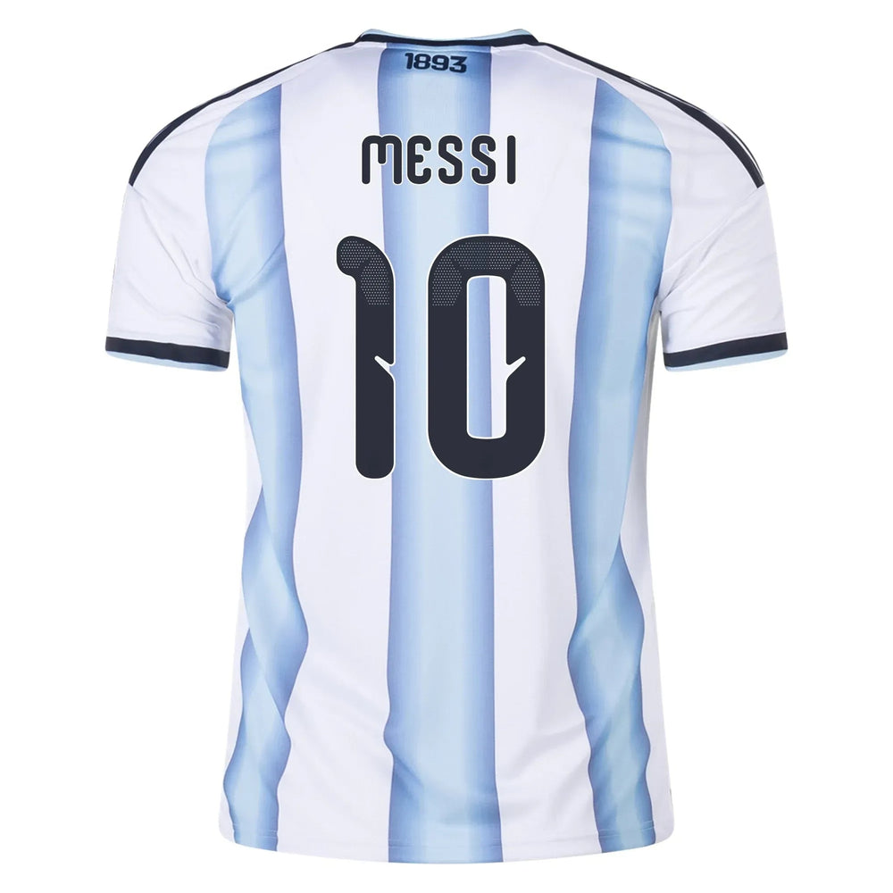 Adidas 2026 Argentina Youth Stadium Home Soccer Jersey White / Icey Blue / Light Blue