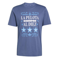 Adidas 2026 Argentina Men's Amply Tee Crew Blue
