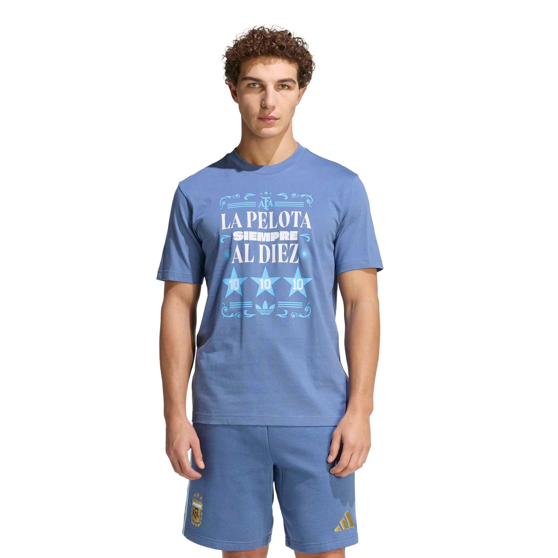 Adidas 2026 Argentina Men's Amply Tee Crew Blue