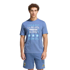 Adidas 2026 Argentina Men's Amply Tee Crew Blue