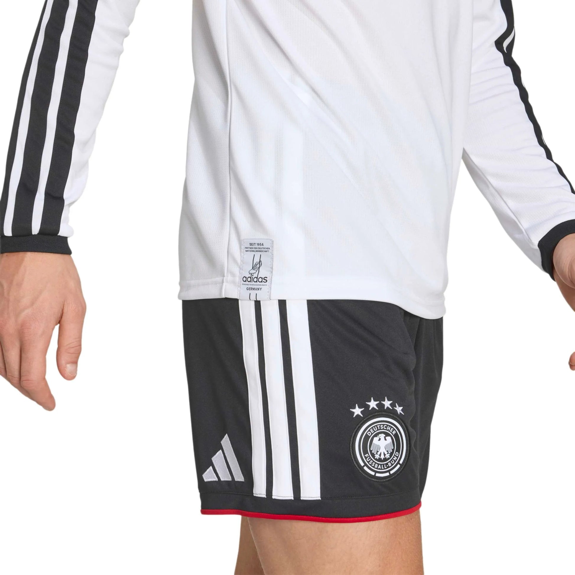 Adidas 2026 Germany Men's Stadium Home Long-Sleeve Soccer Jersey White