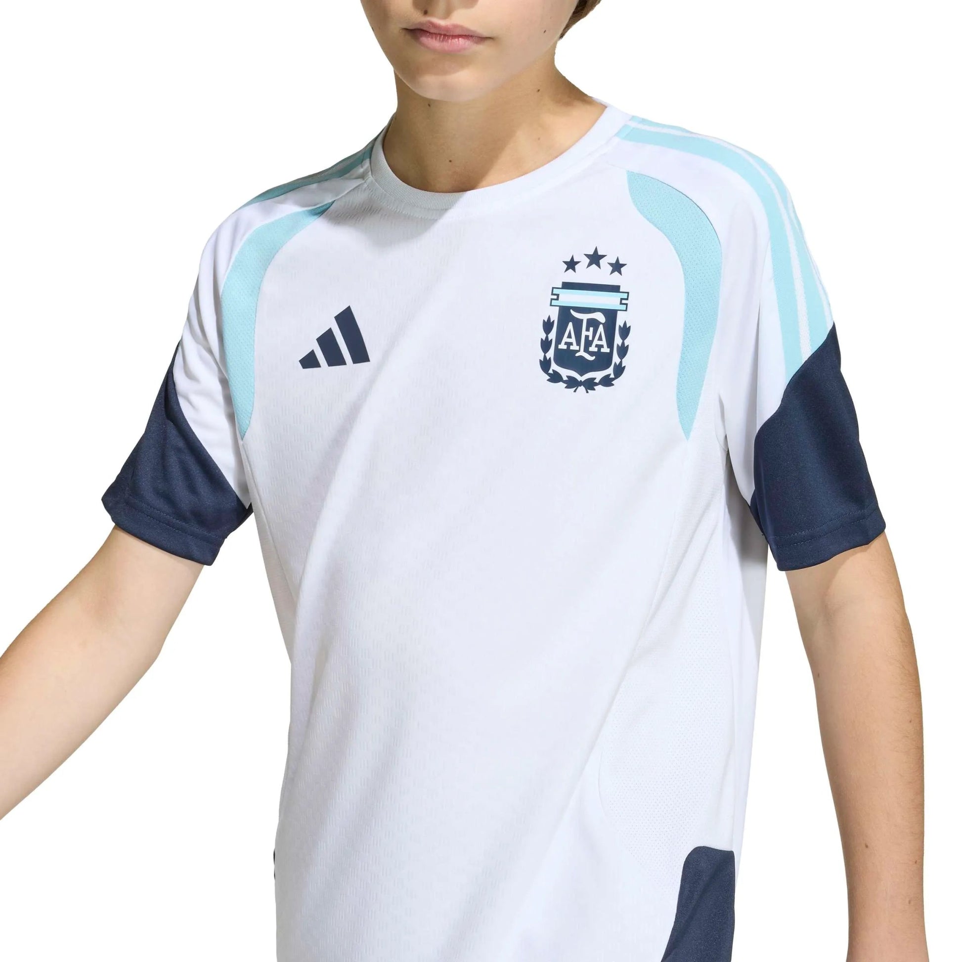 Adidas 2026 Argentina Youth Training Soccer Jersey White