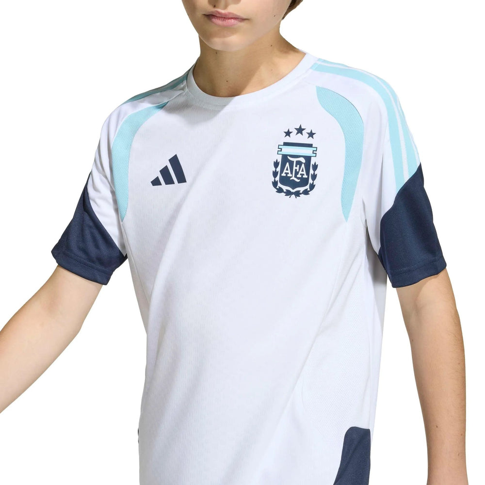 Adidas 2026 Argentina Youth Training Soccer Jersey White