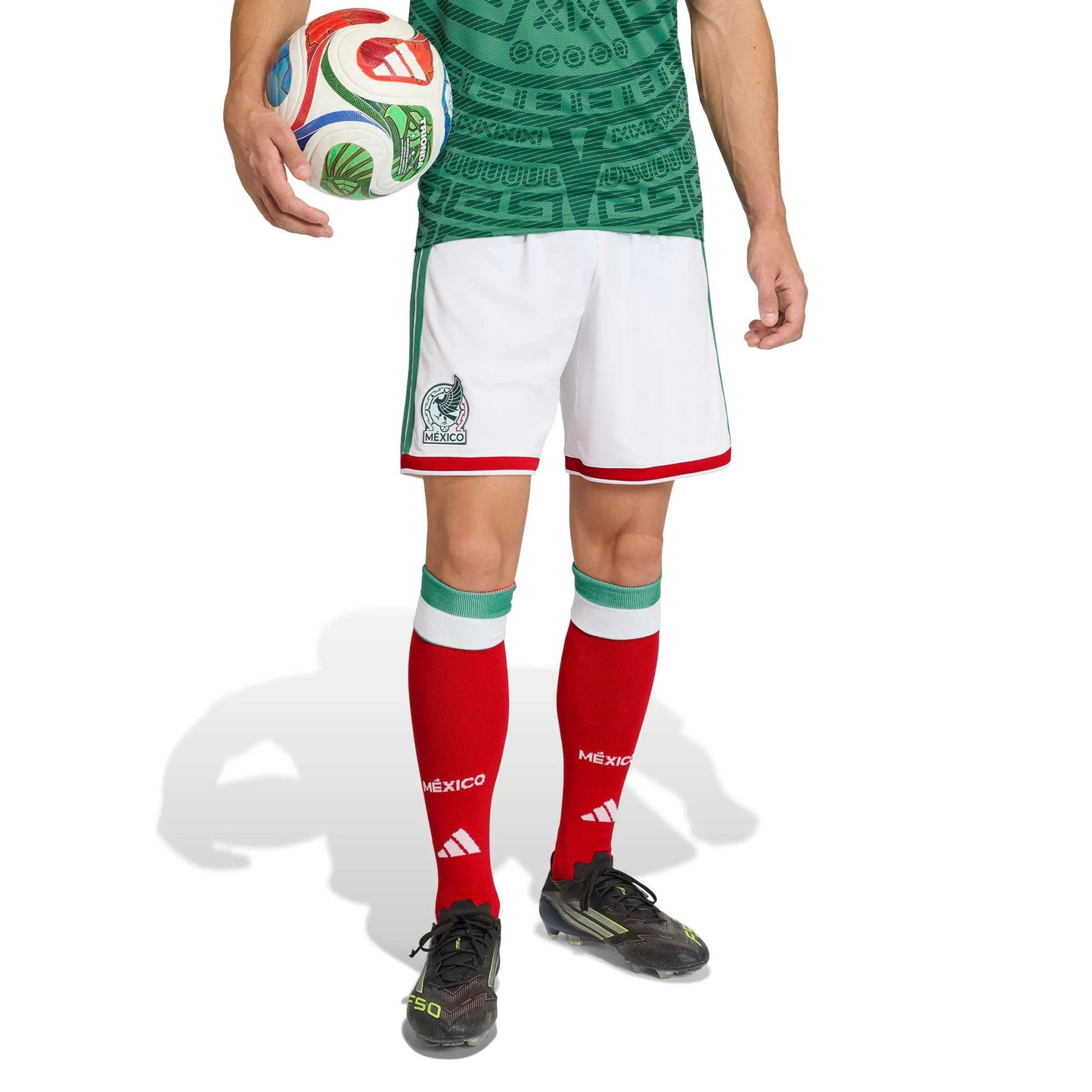 Adidas 2026 Mexico Men's Stadium Home Shorts White