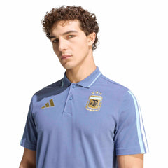 Adidas 2026 Argentina Men's DNA Polo Crew Blue