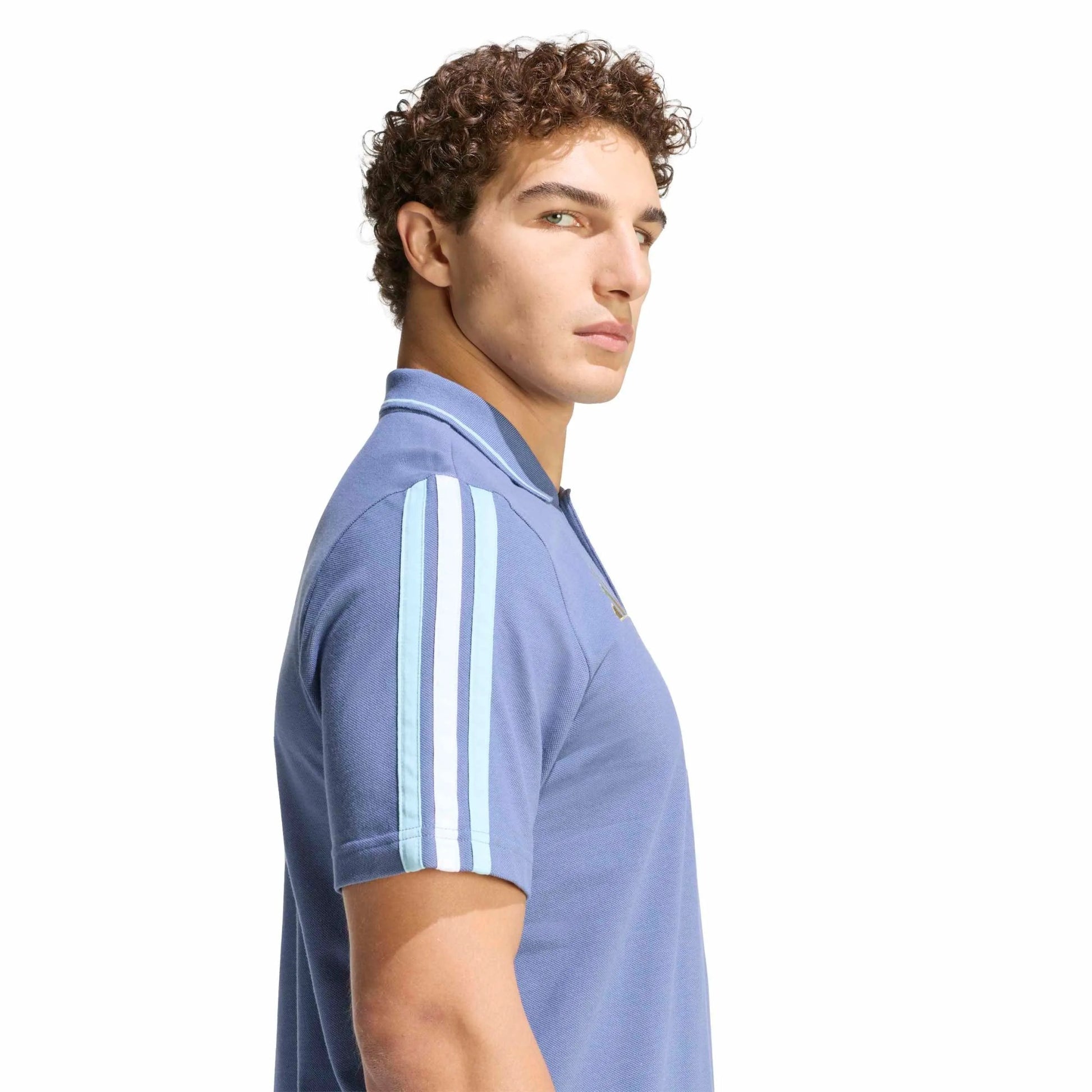 Adidas 2026 Argentina Men's DNA Polo Crew Blue