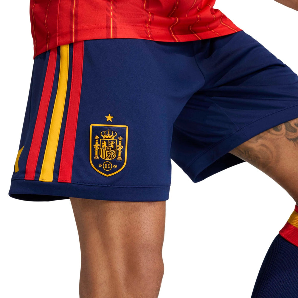 Adidas 2026 Spain Men's Stadium Home Shorts Dark Blue