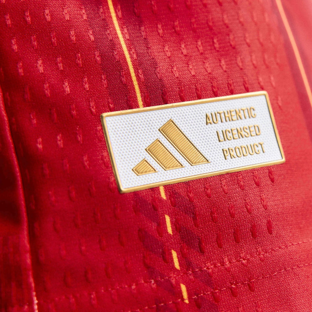 Adidas 2026 Spain Men's Authentic Home Long-Sleeve Soccer Jersey Vivid Red