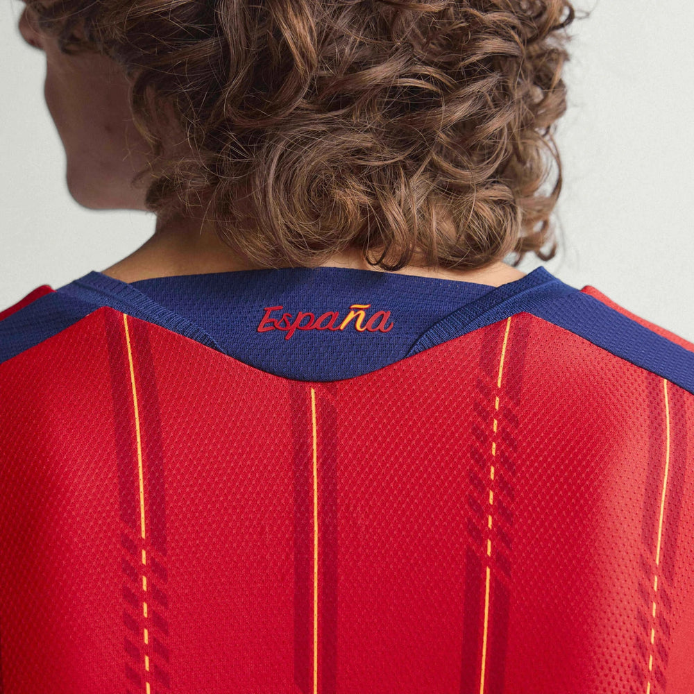 Adidas 2026 Spain Men's Authentic Home Long-Sleeve Soccer Jersey Vivid Red