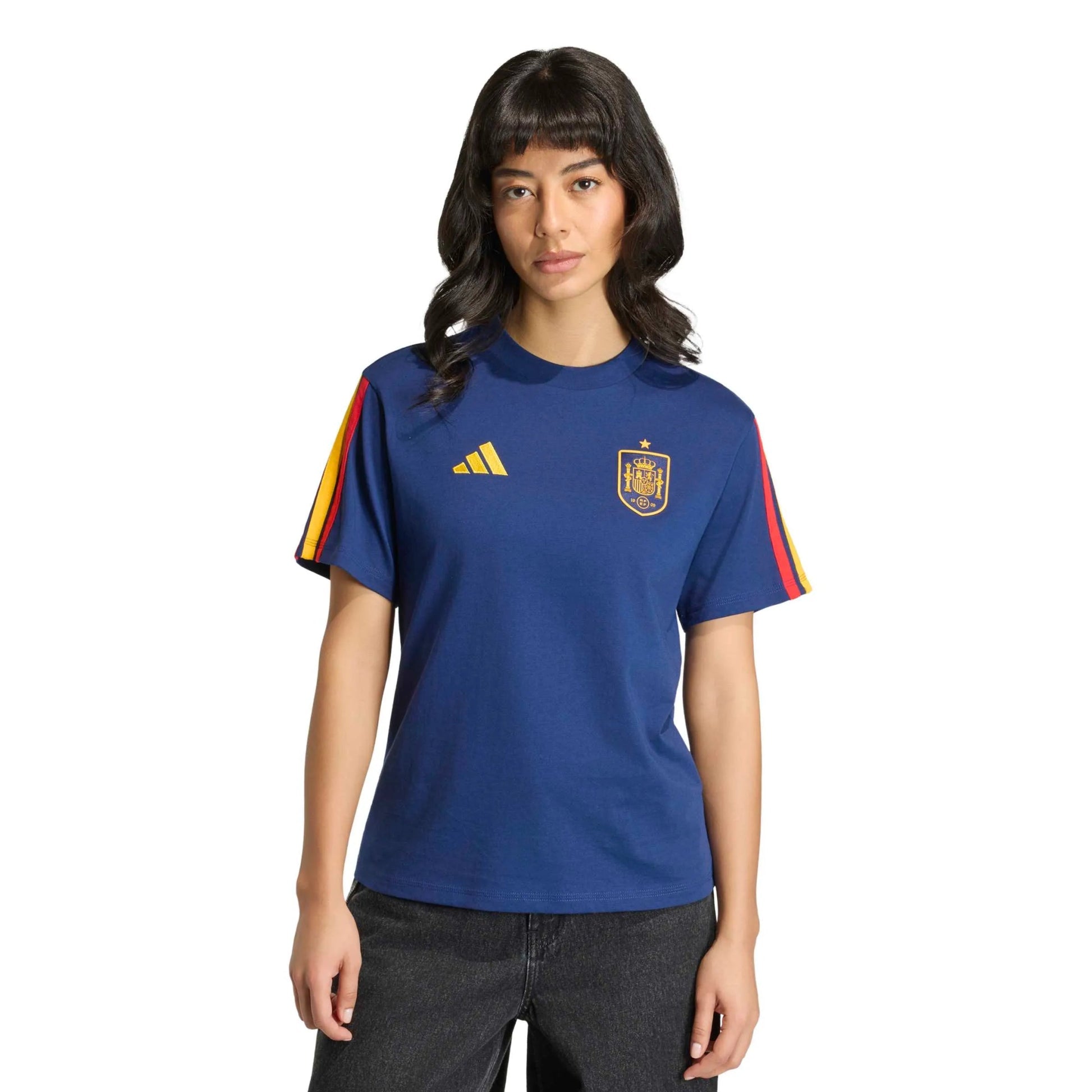 Adidas 2026 Spain Women's DNA Tee Dark Blue