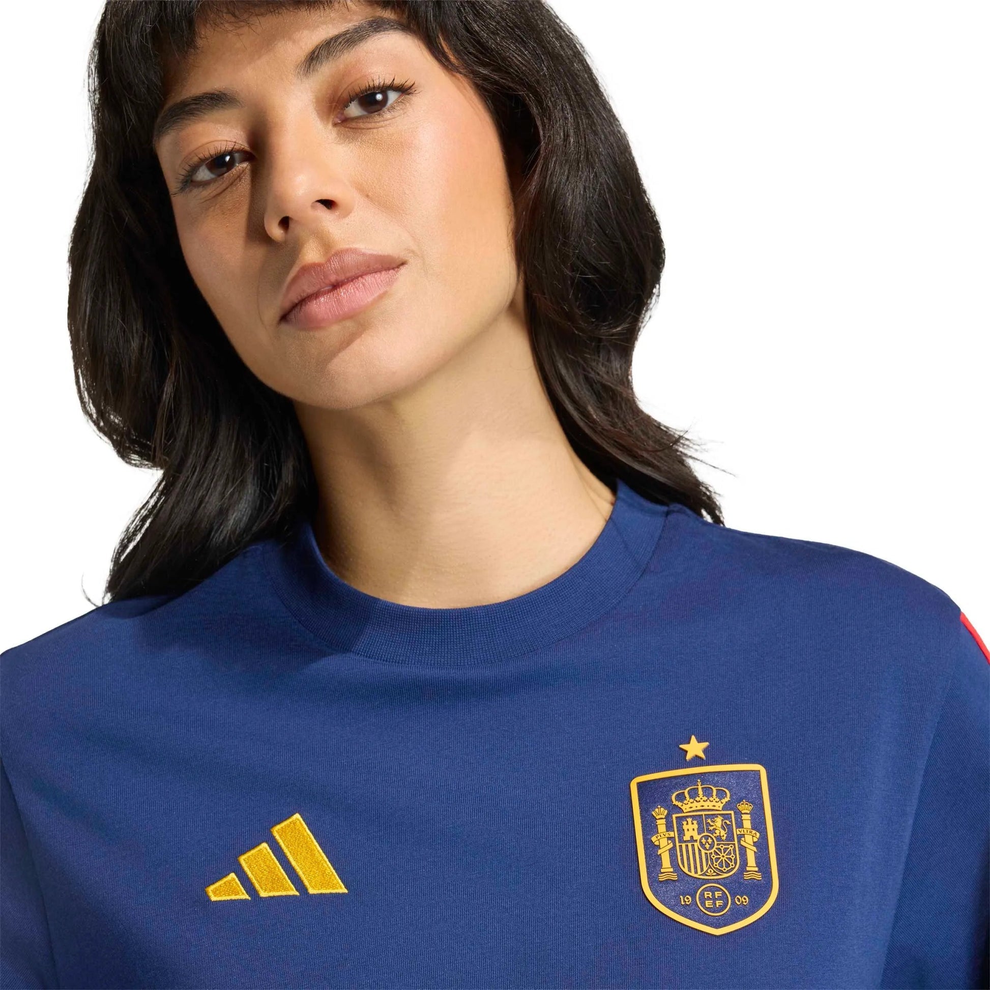 Adidas 2026 Spain Women's DNA Tee Dark Blue