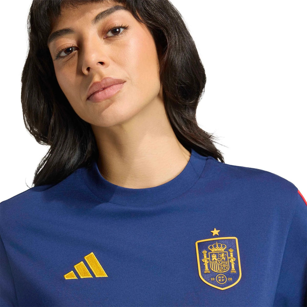 Adidas 2026 Spain Women's DNA Tee Dark Blue