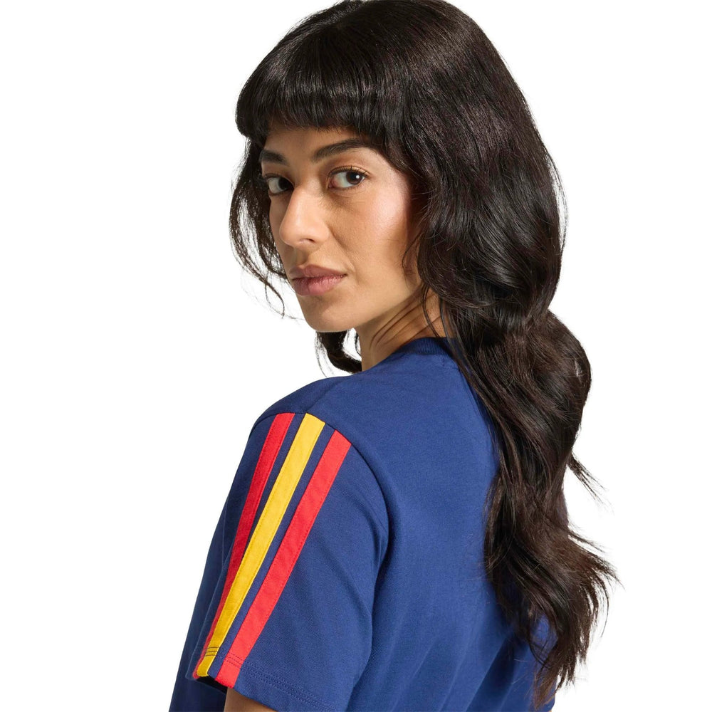 Adidas 2026 Spain Women's DNA Tee Dark Blue